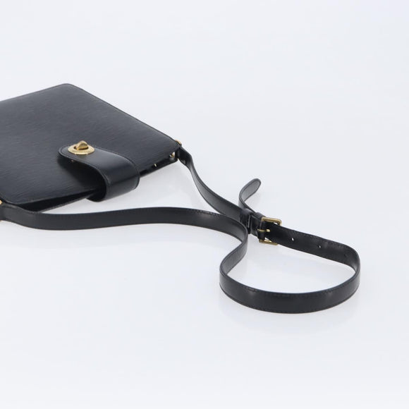 LOUIS VUITTON Epi Capuchin Shoulder Bag Black M52342 LV Auth BA16623