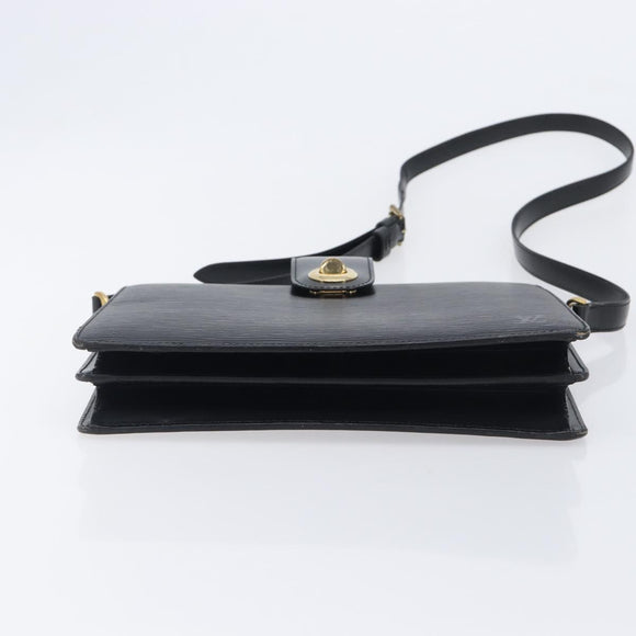 LOUIS VUITTON Epi Capuchin Shoulder Bag Black M52342 LV Auth BA16623