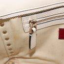 Valentino Rock Studs Tote Bag Leather 2way White Gold Tone Auth BA16624A-26