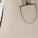 Valentino Rock Studs Tote Bag Leather 2way White Gold Tone Auth BA16624A-6