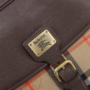 Burberrys Nova Check Shoulder Bag Canvas Beige Gold Tone Auth BA16626-20