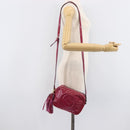 GUCCI Soho Shoulder Bag Patent Pink Gold Tone 308364 Auth BA16630-24
