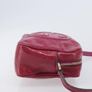 GUCCI Soho Shoulder Bag Patent Pink Gold Tone 308364 Auth BA16630-4