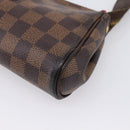 LOUIS VUITTON Damier Ebene Eva Shoulder Bag N55213 LV Auth BA16631-15