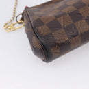 LOUIS VUITTON Damier Ebene Eva Shoulder Bag N55213 LV Auth BA16631-16