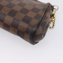 LOUIS VUITTON Damier Ebene Eva Shoulder Bag N55213 LV Auth BA16631-17