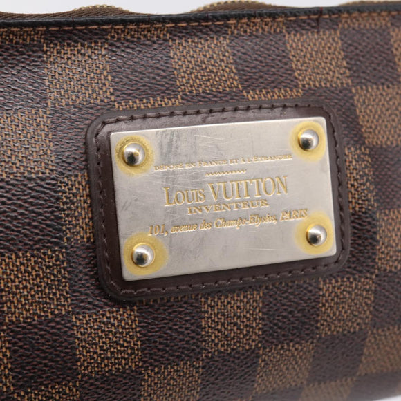 LOUIS VUITTON Damier Ebene Eva Shoulder Bag N55213 LV Auth BA16631