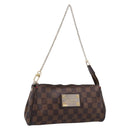 LOUIS VUITTON Damier Ebene Eva Shoulder Bag N55213 LV Auth BA16631-1