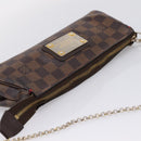 LOUIS VUITTON Damier Ebene Eva Shoulder Bag N55213 LV Auth BA16631-6