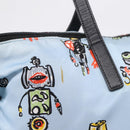 PRADA Tote Bag Nylon 2way Light Blue Silver Auth BA16632A-19