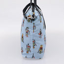 PRADA Tote Bag Nylon 2way Light Blue Silver Auth BA16632A-4