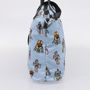 PRADA Tote Bag Nylon 2way Light Blue Silver Auth BA16632A-5