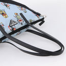 PRADA Tote Bag Nylon 2way Light Blue Silver Auth BA16632A-7