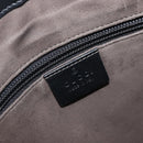 GUCCI GuccissimaGG Hand Bag Leather Black Silver 406410 Auth BA16633A-19