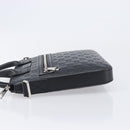 GUCCI GuccissimaGG Hand Bag Leather Black Silver 406410 Auth BA16633A-5