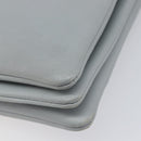 LOUIS VUITTON Trio Shoulder Bag Leather Light Blue Silver LV Auth BA16636A-13