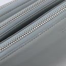 LOUIS VUITTON Trio Shoulder Bag Leather Light Blue Silver LV Auth BA16636A-17