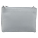 LOUIS VUITTON Trio Shoulder Bag Leather Light Blue Silver LV Auth BA16636A-2