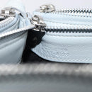 LOUIS VUITTON Trio Shoulder Bag Leather Light Blue Silver LV Auth BA16636A-24
