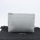 LOUIS VUITTON Trio Shoulder Bag Leather Light Blue Silver LV Auth BA16636A-26