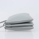 LOUIS VUITTON Trio Shoulder Bag Leather Light Blue Silver LV Auth BA16636A-5