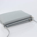 LOUIS VUITTON Trio Shoulder Bag Leather Light Blue Silver LV Auth BA16636A-6