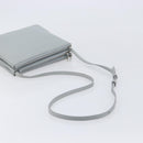 LOUIS VUITTON Trio Shoulder Bag Leather Light Blue Silver LV Auth BA16636A-7
