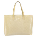LOUIS VUITTON Monogram Vernis Wilshire MM Bag Broncorail M91441 LV Auth BA16642-3