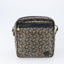 CELINE Macadam C Saruki Shoulder Bag Canvas PVC 2 Set Beige Navy Auth BA16645-10