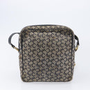 CELINE Macadam C Saruki Shoulder Bag Canvas PVC 2 Set Beige Navy Auth BA16645-11