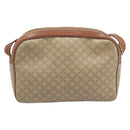 CELINE Macadam C Saruki Shoulder Bag Canvas PVC 2 Set Beige Navy Auth BA16645-3