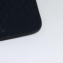 Christian Dior Trotter Canvas Shoulder Bag Navy Gold Auth BA1665-16