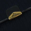Christian Dior Trotter Canvas Shoulder Bag Navy Gold Auth BA1665-10