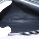 Christian Dior Trotter Canvas Shoulder Bag Navy Gold Auth BA1665-12