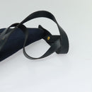 Christian Dior Trotter Canvas Shoulder Bag Navy Gold Auth BA1665-7