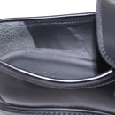 GUCCI Horsebit loafers Leather 37 1/2 Black Silver Auth BA16654M-16