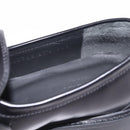 GUCCI Horsebit loafers Leather 37 1/2 Black Silver Auth BA16654M-17