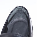 GUCCI Horsebit loafers Leather 37 1/2 Black Silver Auth BA16654M-18