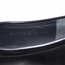 GUCCI Horsebit loafers Leather 37 1/2 Black Silver Auth BA16654M-20