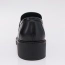 GUCCI Horsebit loafers Leather 37 1/2 Black Silver Auth BA16654M-32