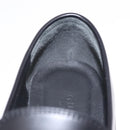 GUCCI Horsebit loafers Leather 37 1/2 Black Silver Auth BA16654M-37