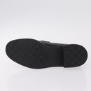 GUCCI Horsebit loafers Leather 37 1/2 Black Silver Auth BA16654M-7