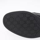 GUCCI Horsebit loafers Leather 37 1/2 Black Silver Auth BA16654M-8