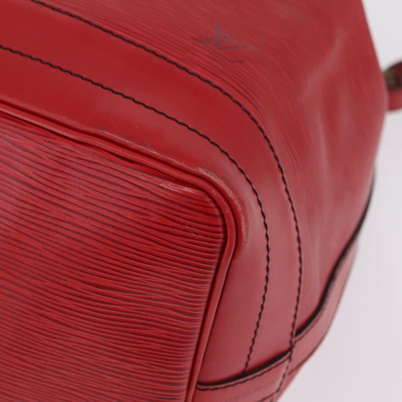 LOUIS VUITTON Epi Noe Shoulder Bag Red M44007 LV Auth BA16655