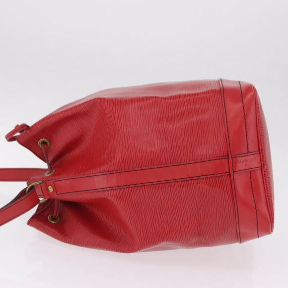 LOUIS VUITTON Epi Noe Shoulder Bag Red M44007 LV Auth BA16655