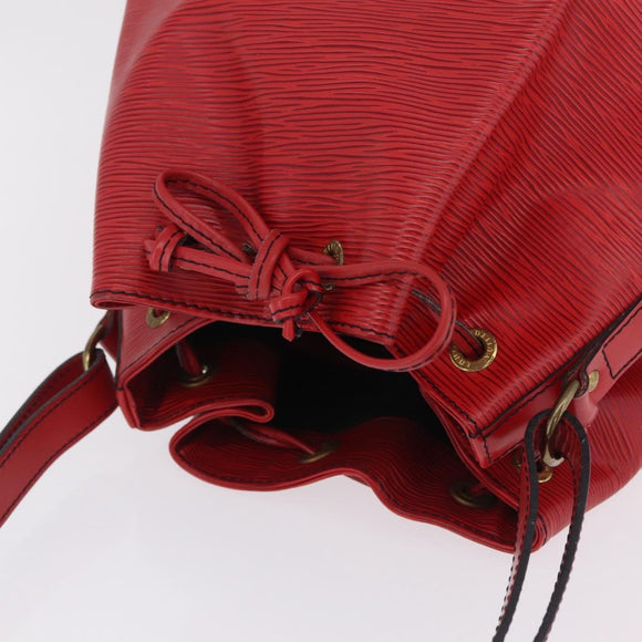 LOUIS VUITTON Epi Noe Shoulder Bag Red M44007 LV Auth BA16655