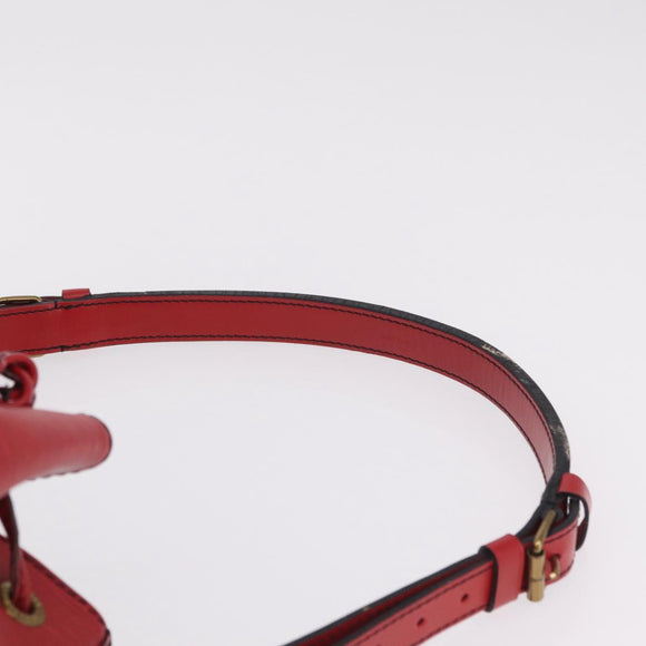 LOUIS VUITTON Epi Noe Shoulder Bag Red M44007 LV Auth BA16655