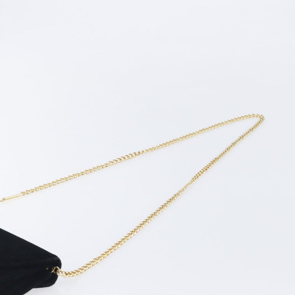 Salvatore Ferragamo Chain Shoulder Bag Velor Black Gold Tone Auth BA16656