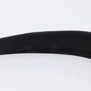 CELINE Hair Band Canvas Black Gold Tone Auth BA16657A-10
