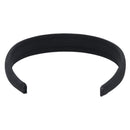 CELINE Hair Band Canvas Black Gold Tone Auth BA16657A-3
